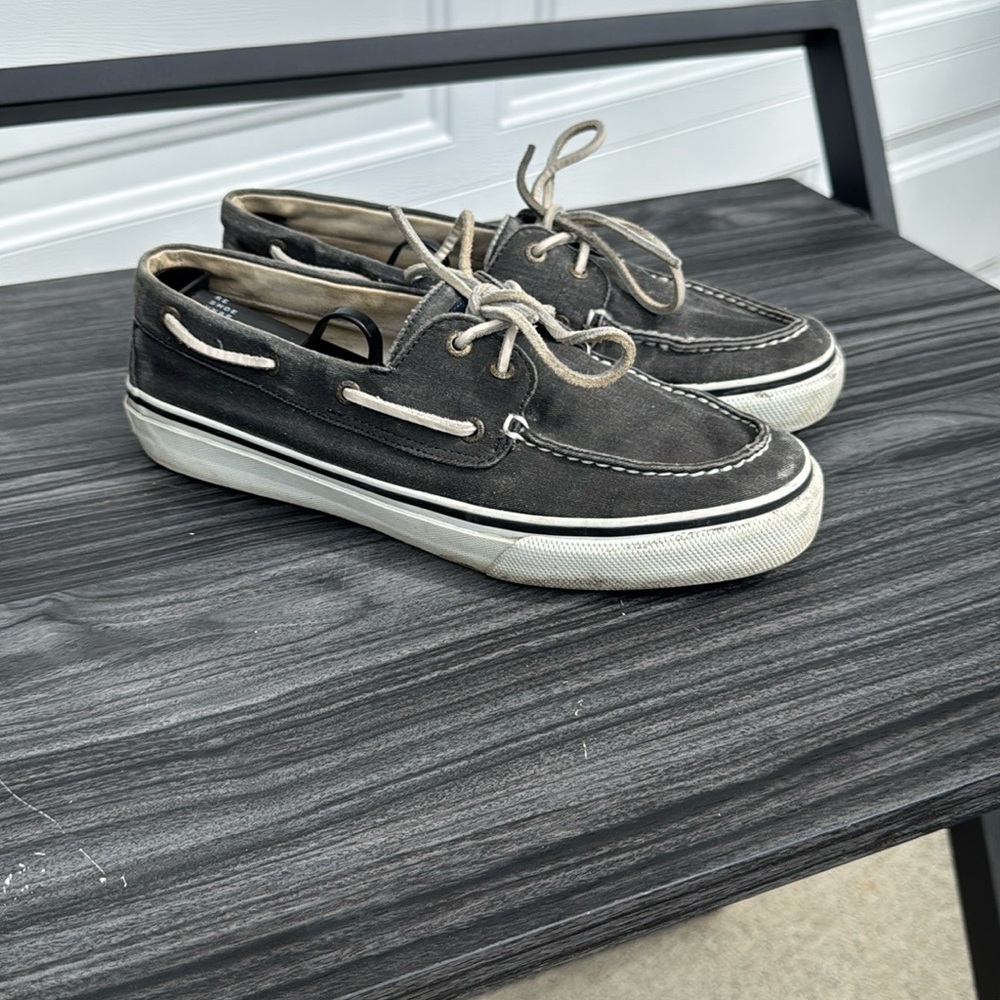 Sperry Top Siders Men's Black Boat Shoes
